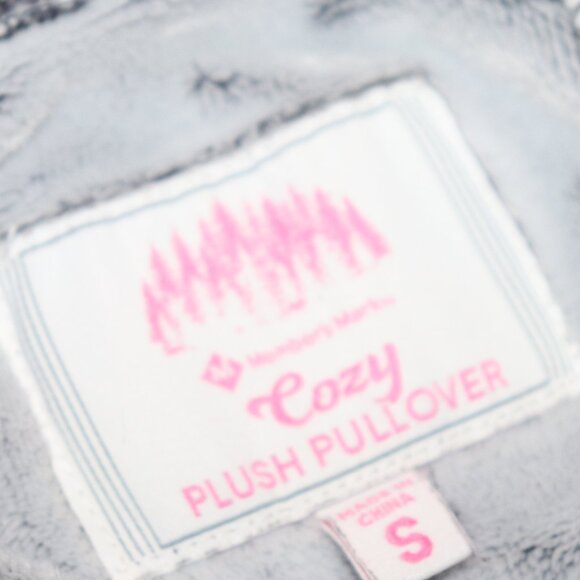 Member's Mark Cozy Plush Pullover with hood and pocket Size Small Gray - Picture 2 of 4